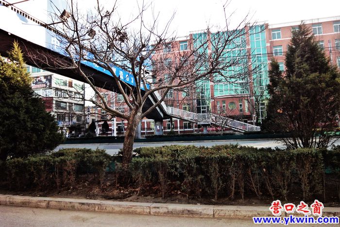 營口大學(xué)過街天橋不得法