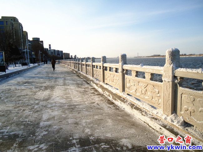 雪后的辽河公园