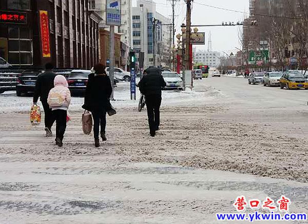营口新春的第一场雪