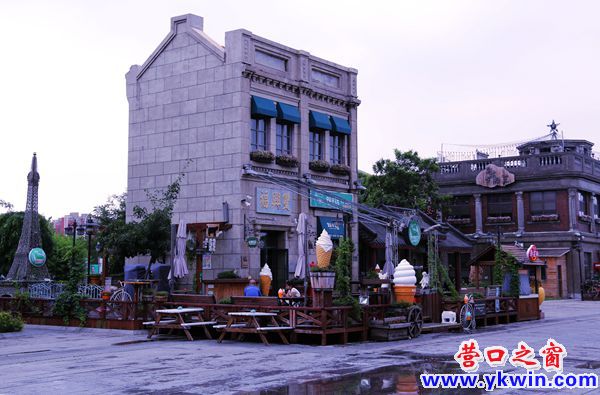 暴雨未到营口 老街游客稀少