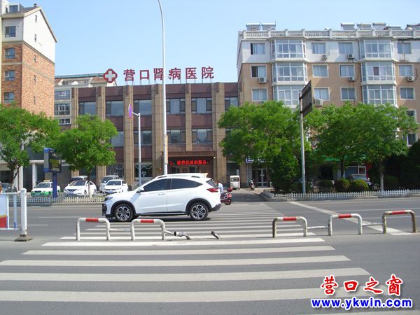 隔离墙间斑马线中路障铁管残破
