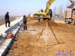 营口大辽河北岸防护堤工程初具规模
