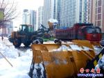 營(yíng)口市:環(huán)衛(wèi)部門搬雪山