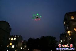 中天新城：警用无人机空中劝导！