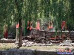营口市人民公园塌亭没了