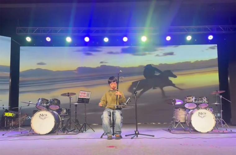 大石桥市中兴小学生：二胡独奏《赛马》 /高蕴霖